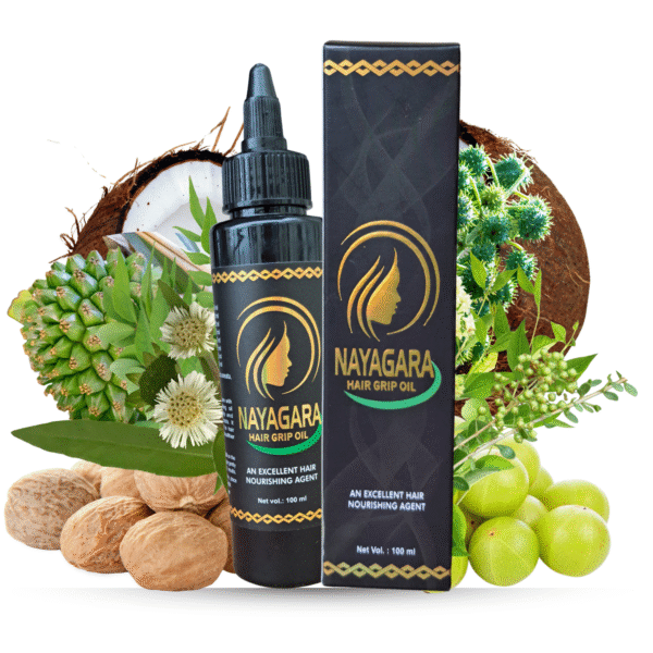Nayagara Hair Grip Oil 100ml | Ayurvedic Herbal Hair Oil | Hair Fall and Dandruff Control | Healthy Hair for all age
